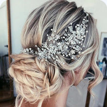 Load image into Gallery viewer, Women’s Crystal Bridal Hair Piece in 3 Colors - Wazzi&#39;s Wear