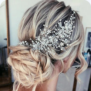 Women’s Crystal Bridal Hair Piece in 3 Colors - Wazzi's Wear