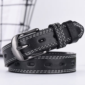 Unisex PU Leather 3’5” Belt in 4 Colors - Wazzi's Wear