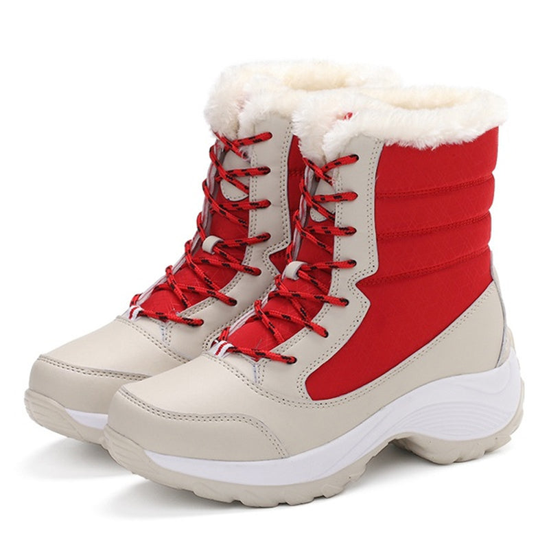 Women’s Plush Ankle Snow Boots in 4 Colors - Wazzi's Wear