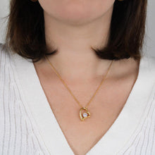 Load image into Gallery viewer, Soulmate Forever Necklace in White or Yellow Gold Finish - Wazzi&#39;s Wear