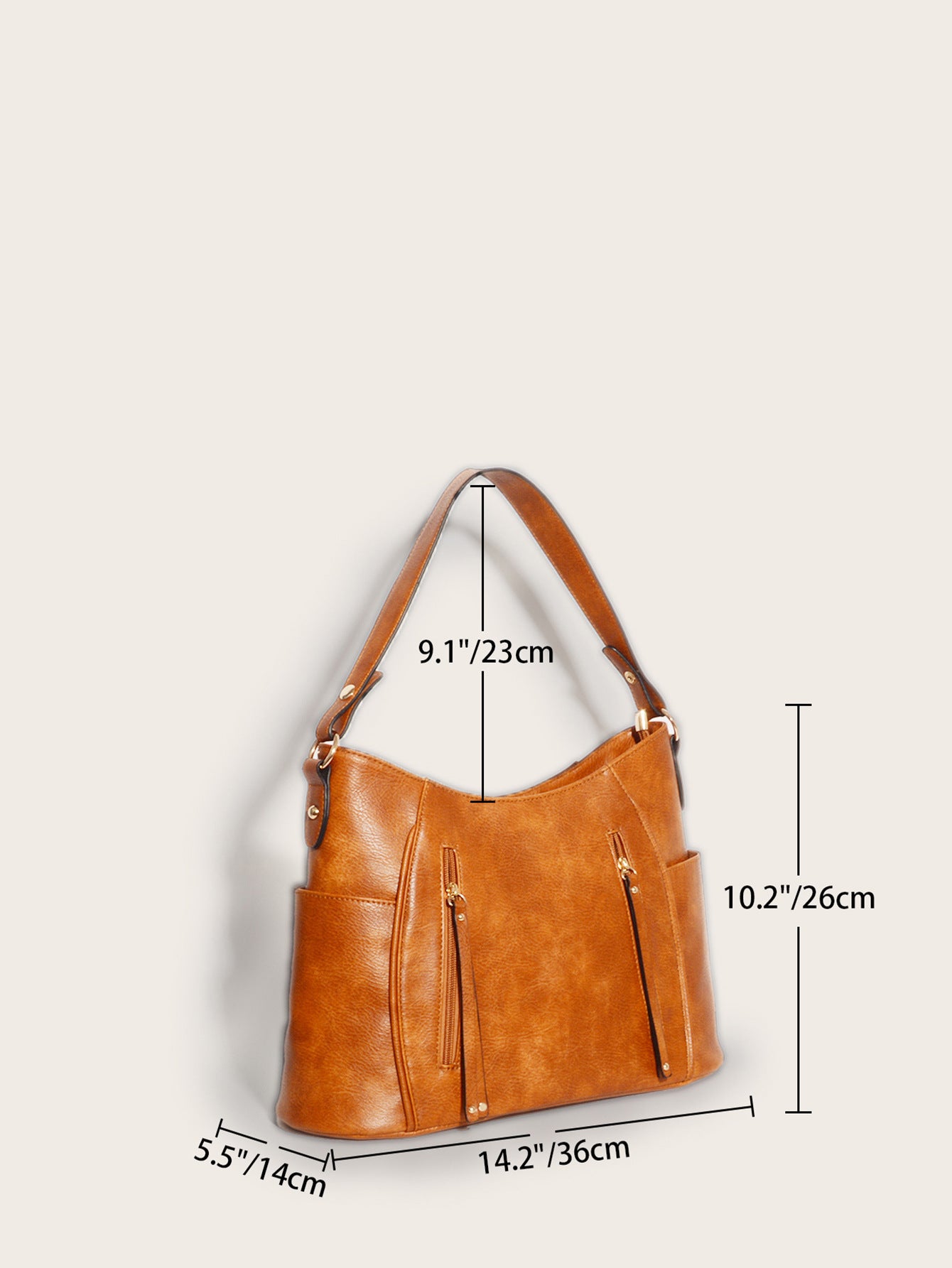 Women’s Vintage Multicompartment Shoulder Bag