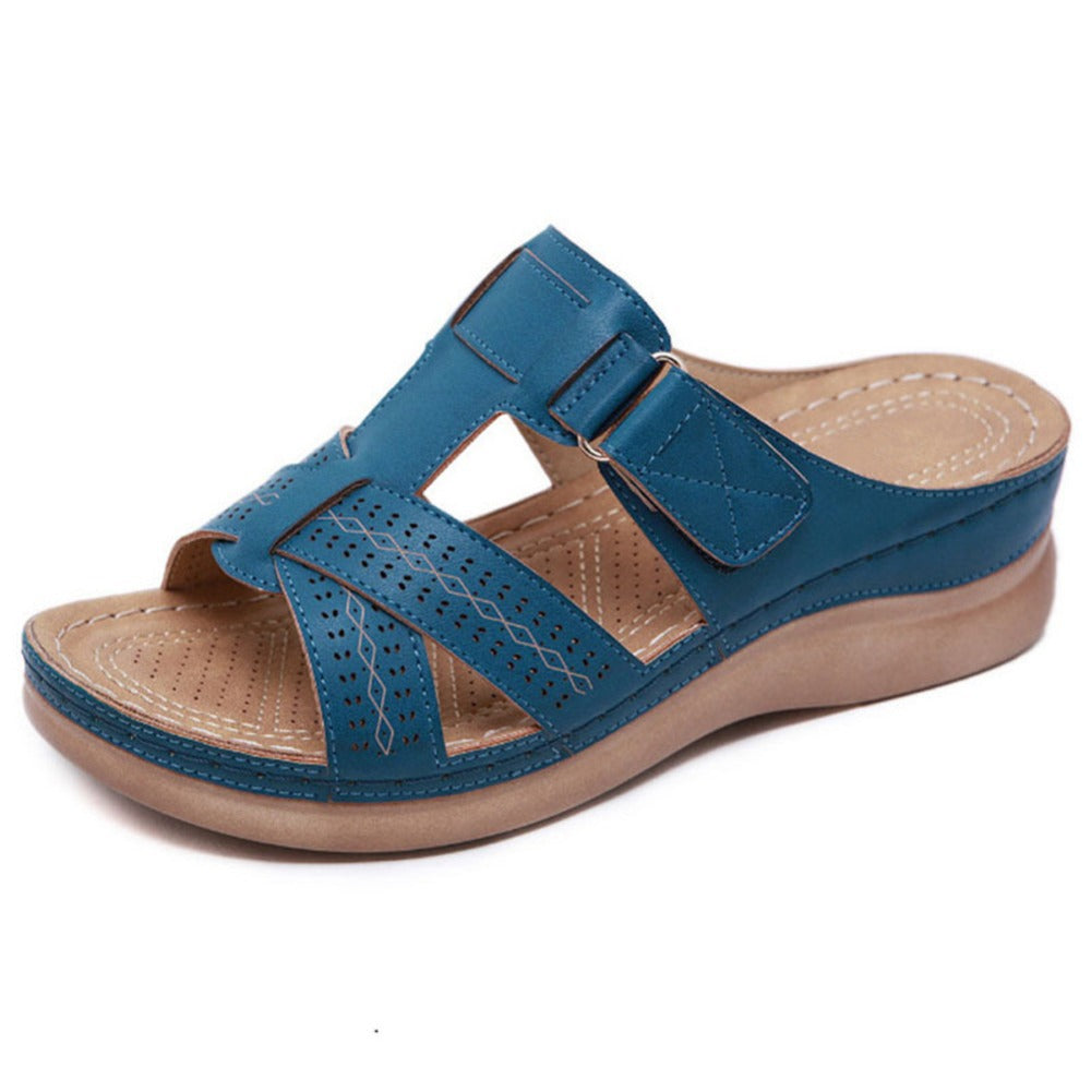 Women’s Cross-Strap Flat Heel Sandals in 5 Colors