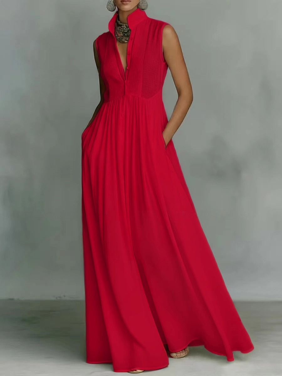 Long Vacation-style French-colored Dress