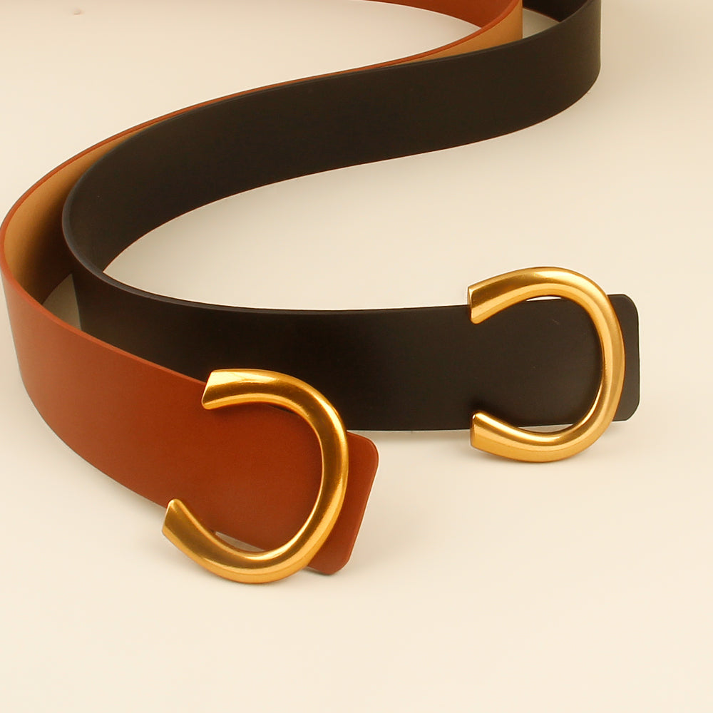 Women’s Belt with Buckle in 2 Colors - Wazzi's Wear