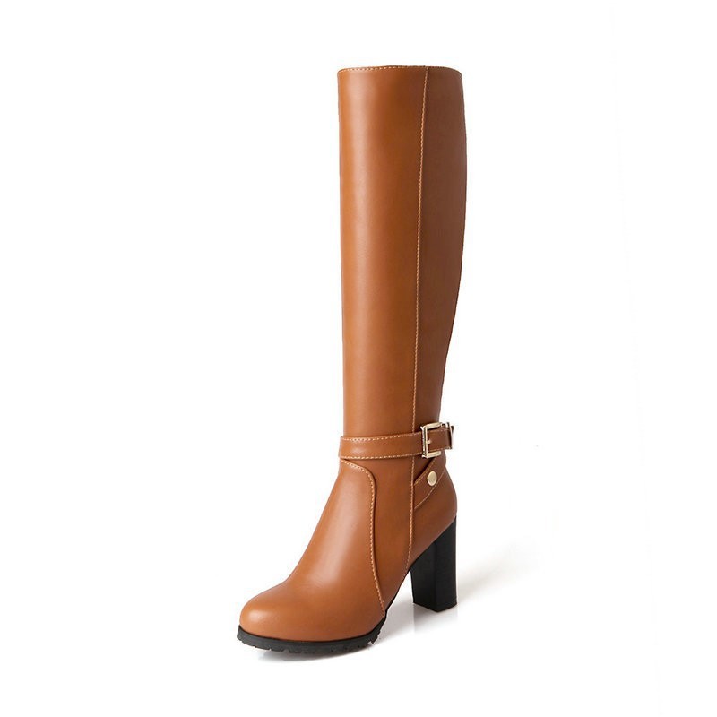 Women’s Block Heel Knee High Boots