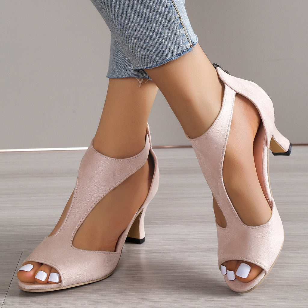 Women’s High Heel Roman Sandals - Wazzi's Wear