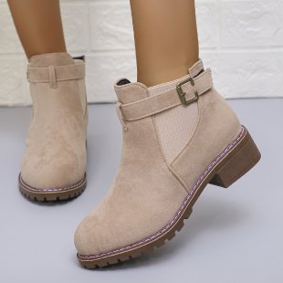 Women’s Low Chunky Heel Ankle Boots