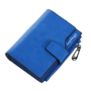 Women's Multiple Compartment Square Wallet with Zipper in 4 Colors - Wazzi's Wear