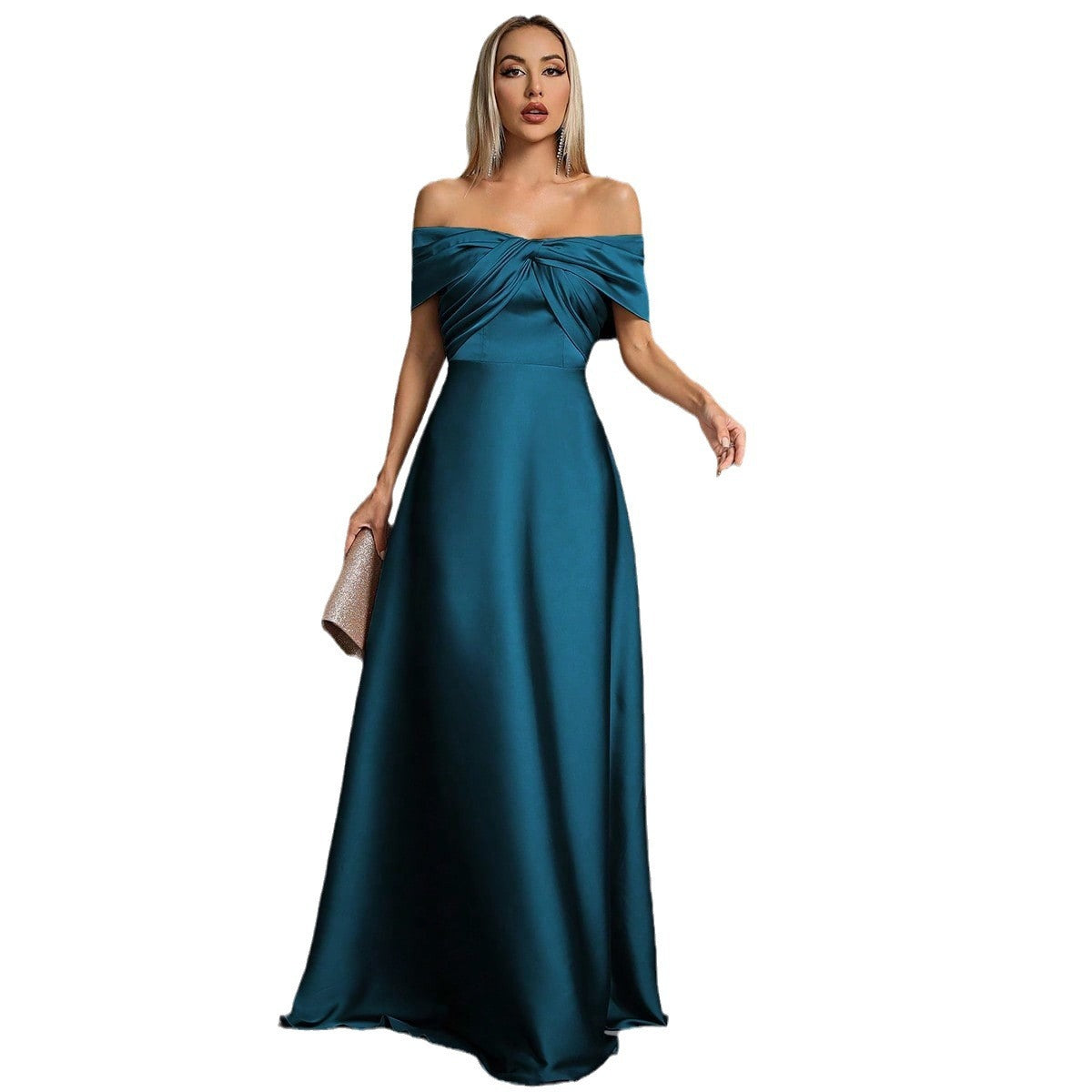New Off-shoulder Sexy Cocktail Party Christmas Party Bottoming Dress