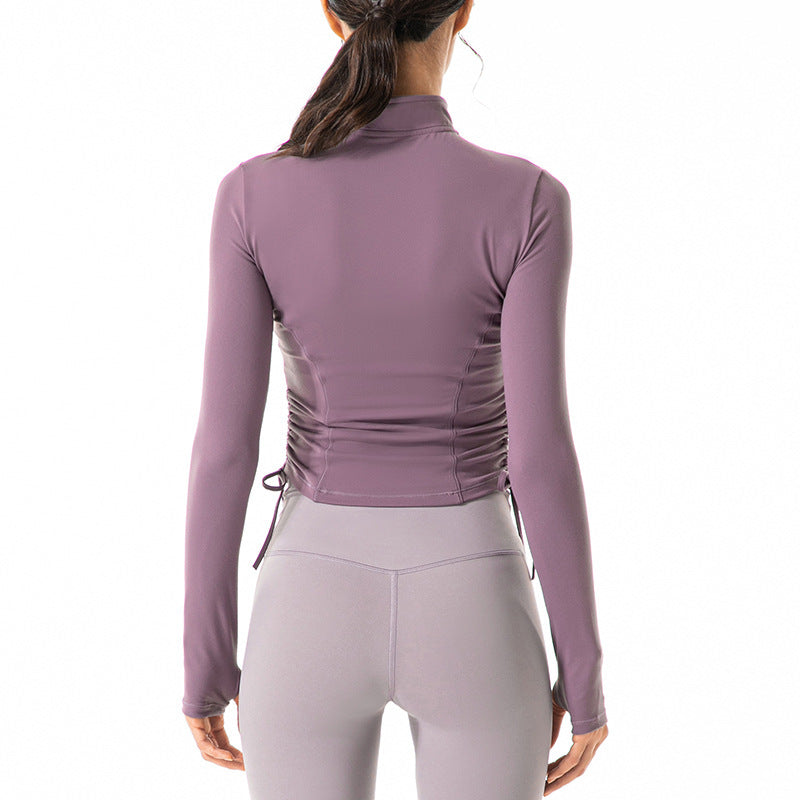 Women’s Yoga Jacket with Adjustable Waist