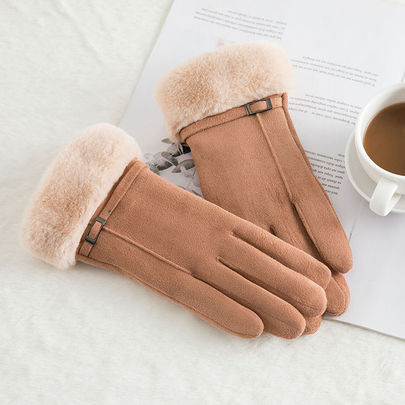 Women's Fleece-Lined Touch Screen Gloves