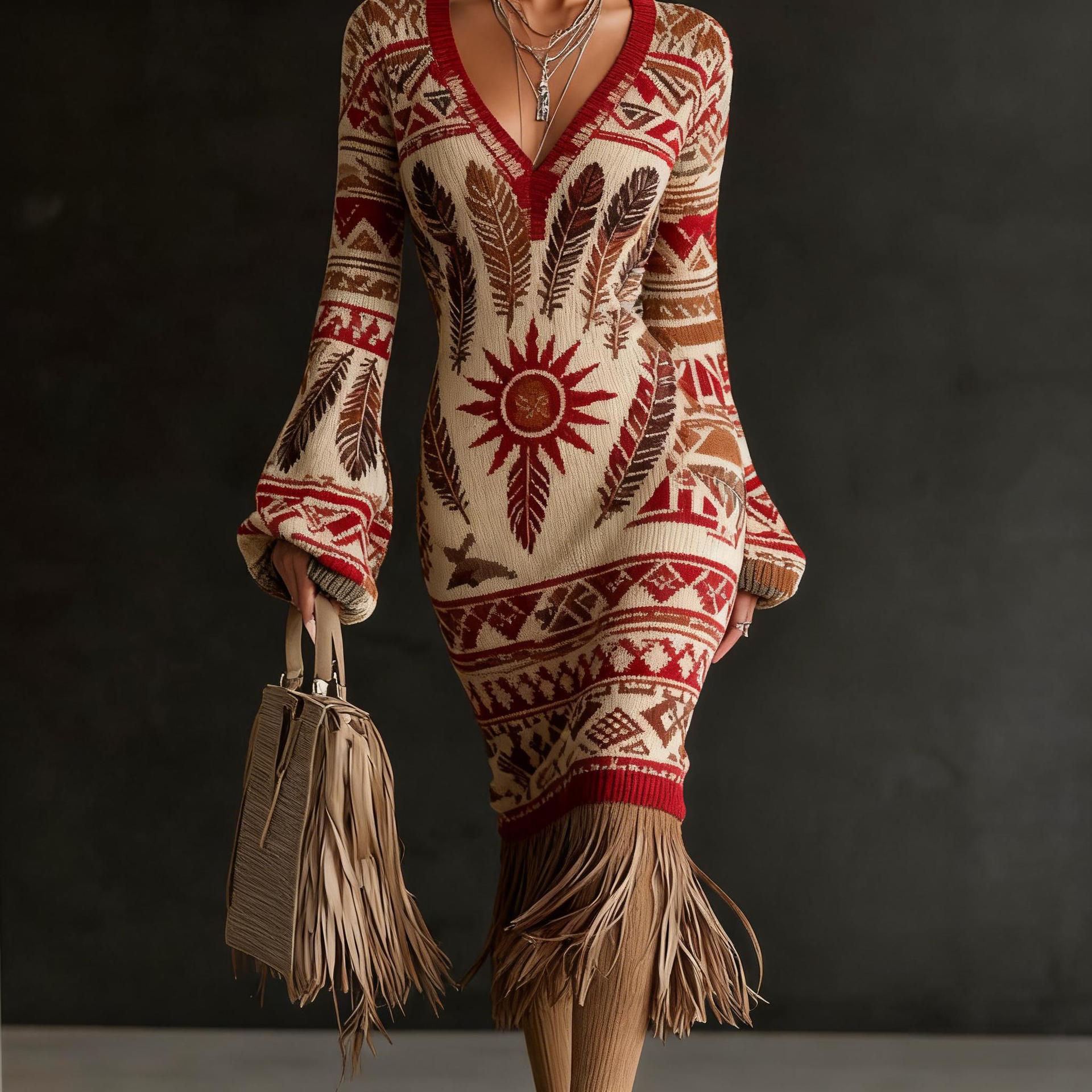 Creative Knitted Sweater Dresses For Women