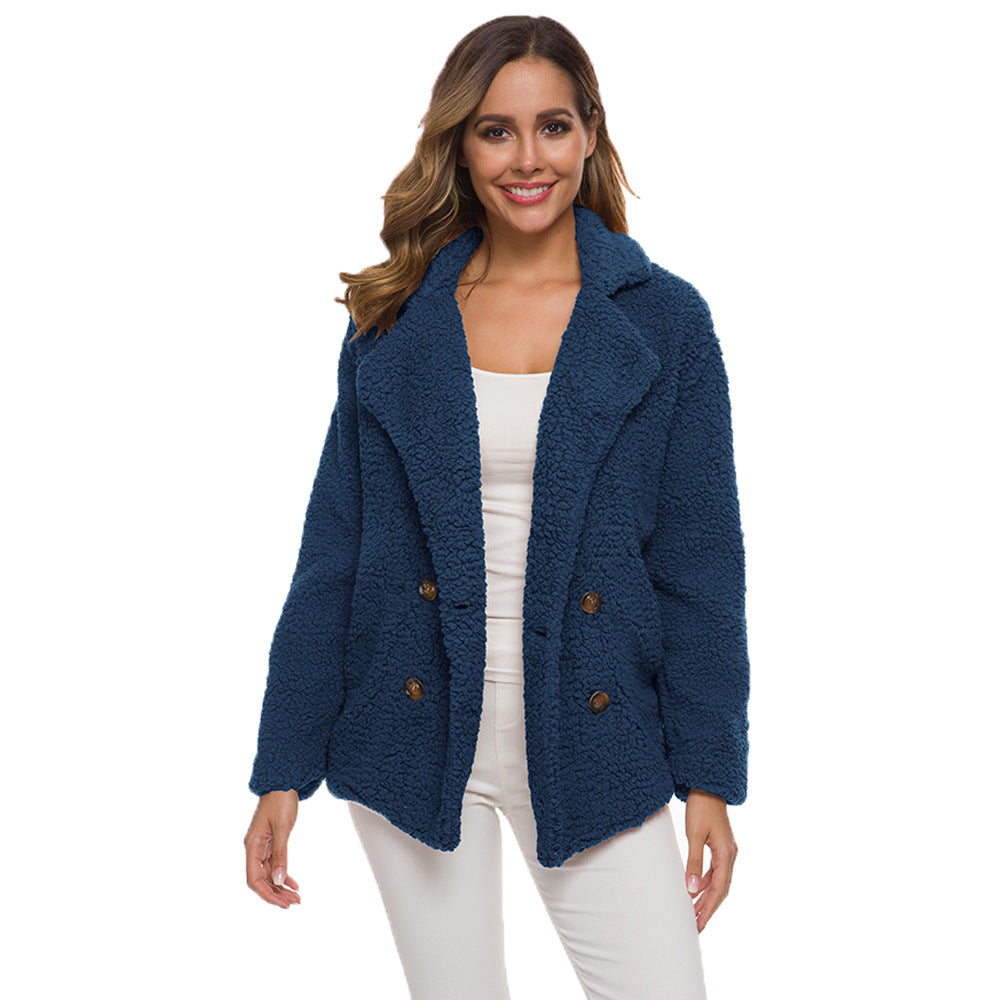 Women’s Fleece Sweater Jacket in 12 Colors S-5XL - Wazzi's Wear