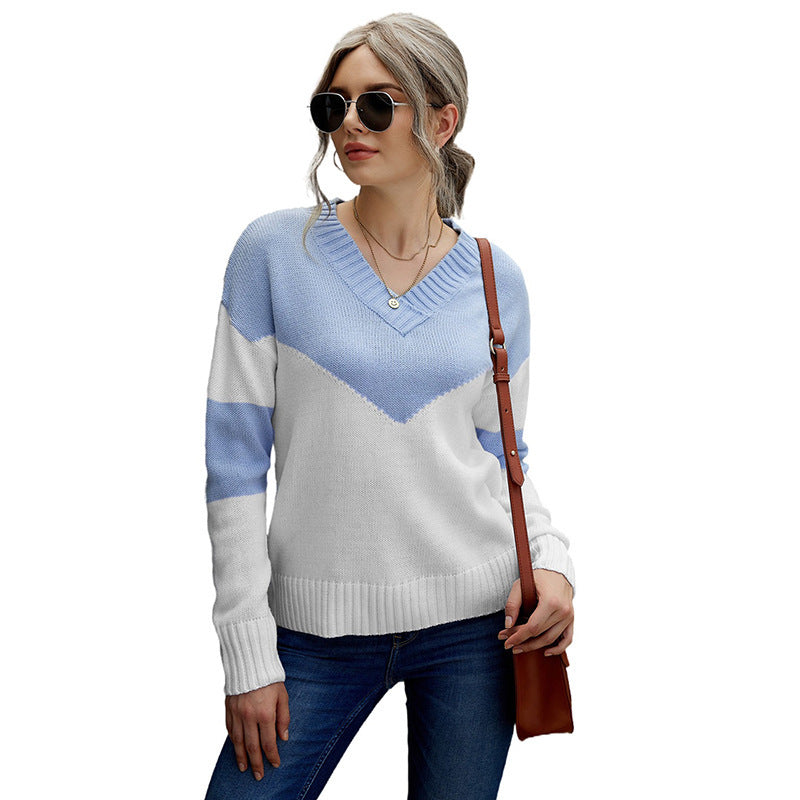 Sweater Women Fall Winter Amazon New Hit Color Long-sleeved