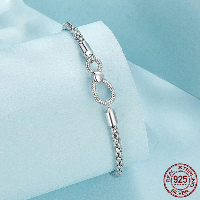 Women’s Sterling Silver Infinite Loop Bracelet - Wazzi's Wear