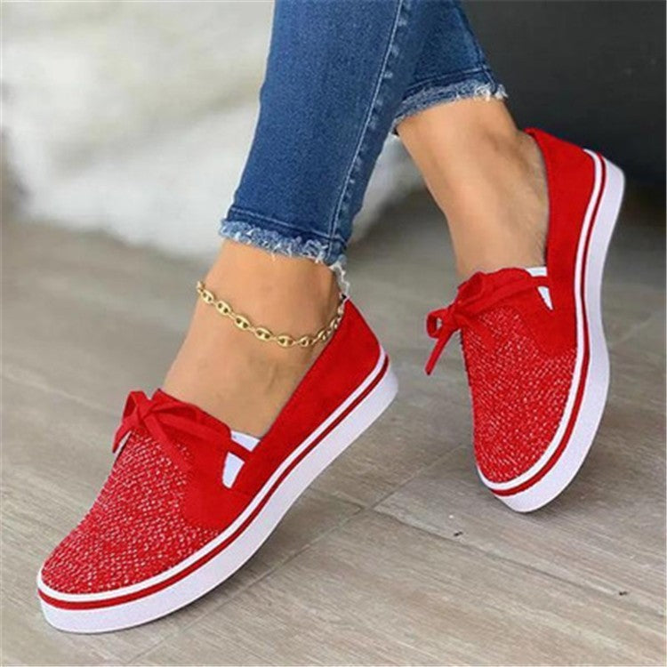 Women’s Canvas Flat Heel Sneakers