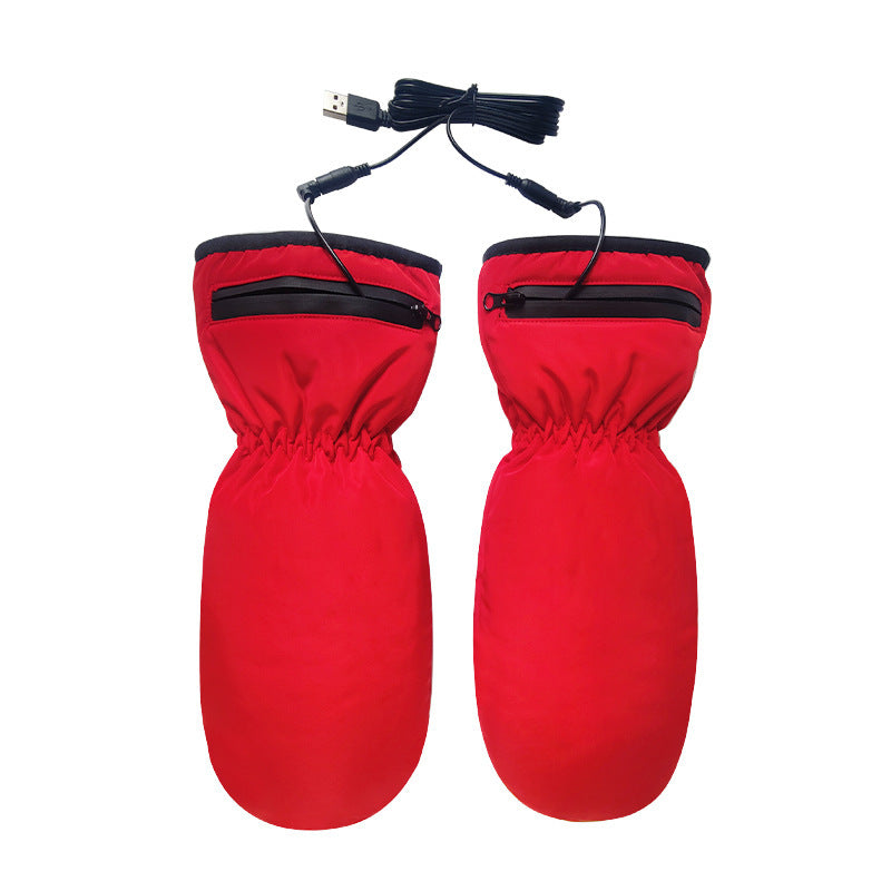 Thermal Windproof and Waterproof Heated Mittens