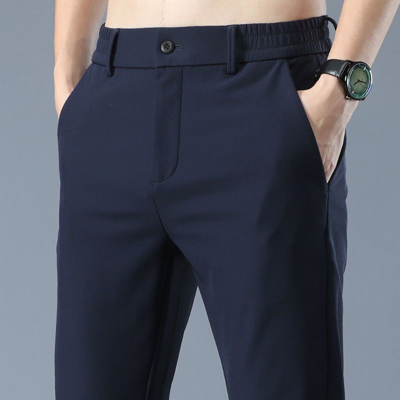 Men's Spring Autumn Thick-Weave Trousers