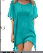 Women’s One Size Fringed Beach Cover-Up in 21 Colors - Wazzi's Wear