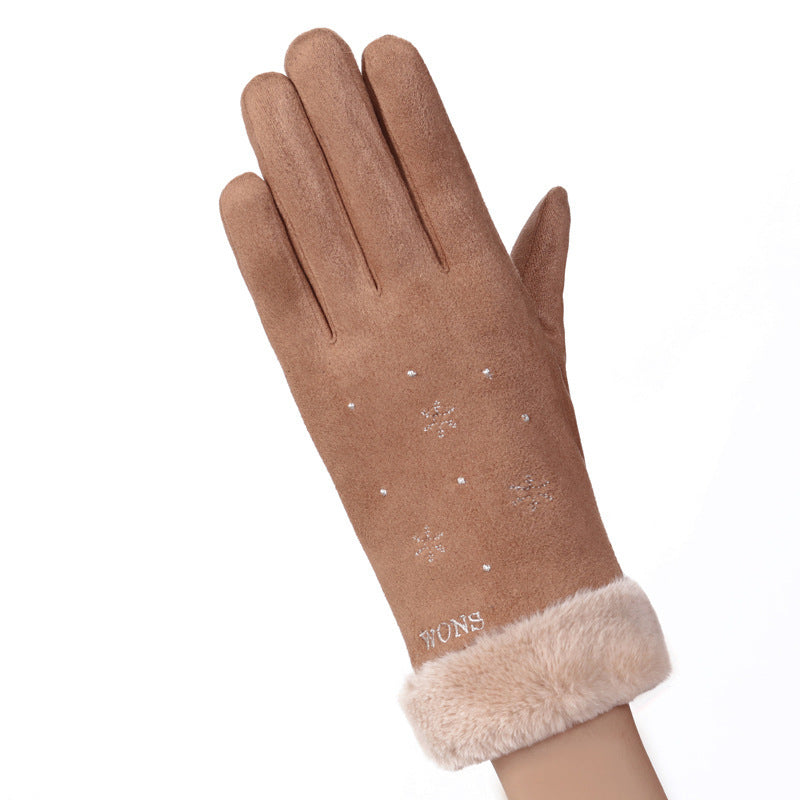 Women's Fleece-Lined Touch Screen Gloves