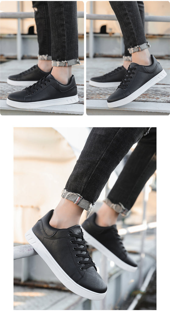 Low Top PU Leather Casual Men’s Sneakers