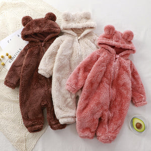 Baby One-Piece Hooded Winter Outerwear in 3 Colors - Wazzi's Wear