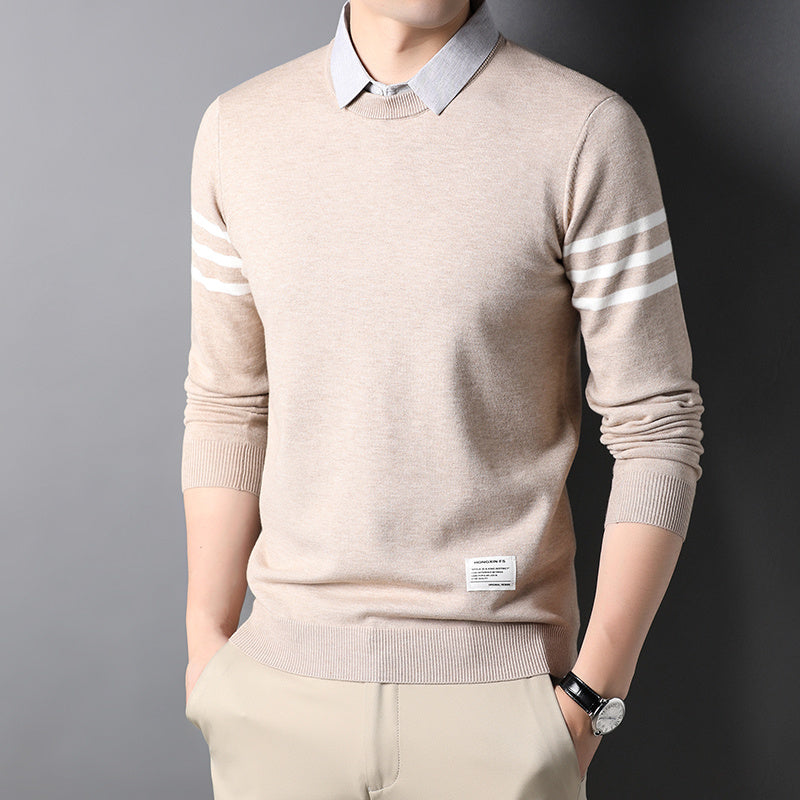 Winter Crew Neck Trend Men's Sweater Tops
