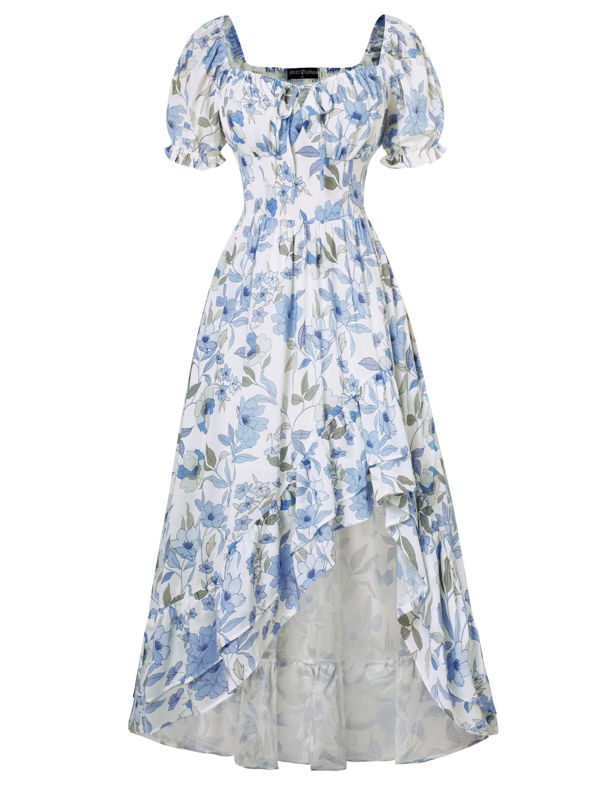 French-style Floral Print Slim-fit Slip Dress For Women