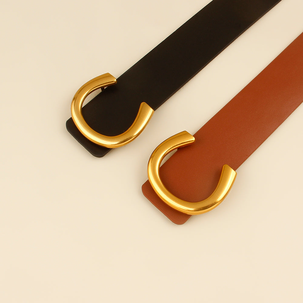 Women’s Belt with Buckle in 2 Colors - Wazzi's Wear