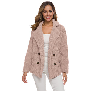 Women’s Fleece Sweater Jacket in 12 Colors S-5XL - Wazzi's Wear