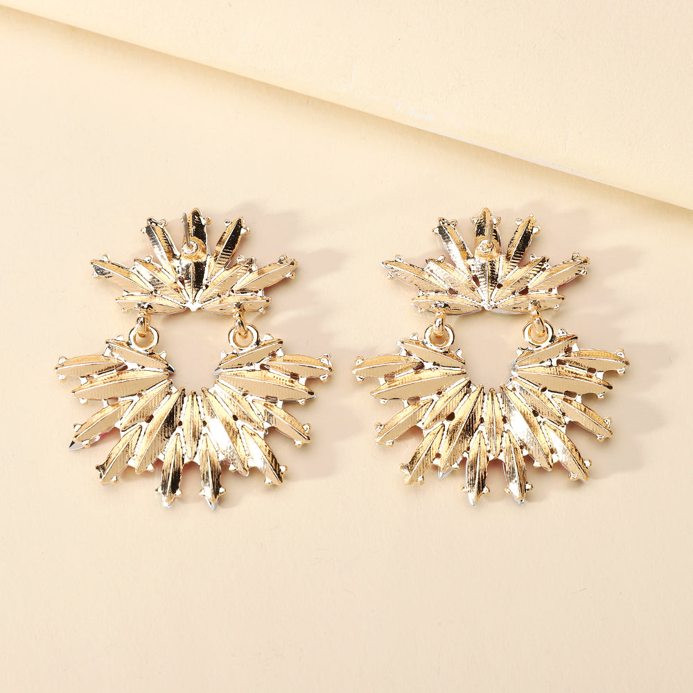 Women's Vintage Elegant Luxury Marquise Rhinestone Floral Drop Earrings Sparkly Jewelry For Bridal Wedding Party Occasions