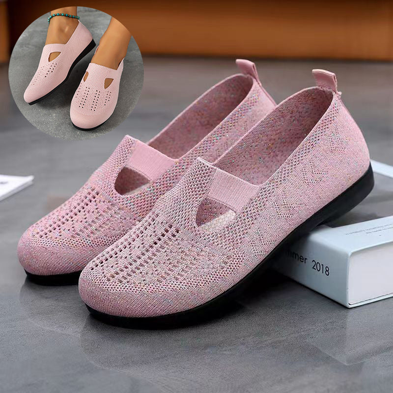 Women Light Breathable Slip-On Mesh Loafers