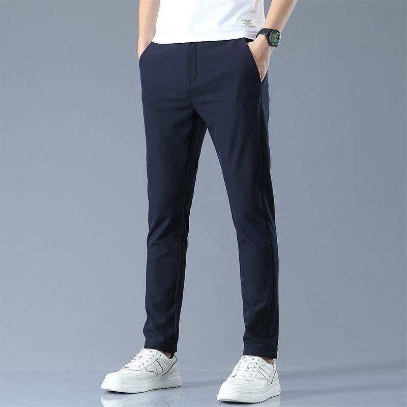 Men's Spring Autumn Thick-Weave Trousers