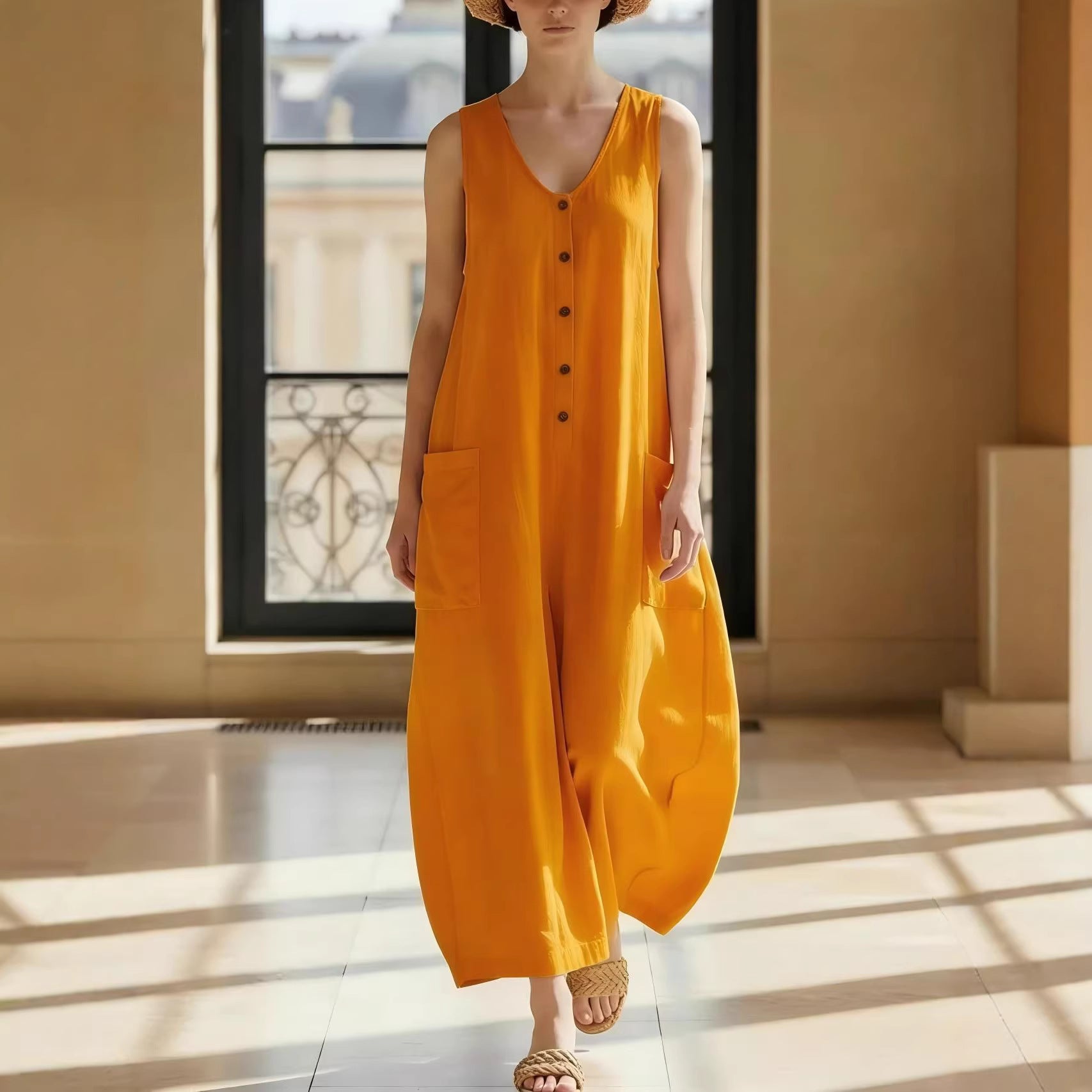 Sleeveless Casual Holiday Womens Dress