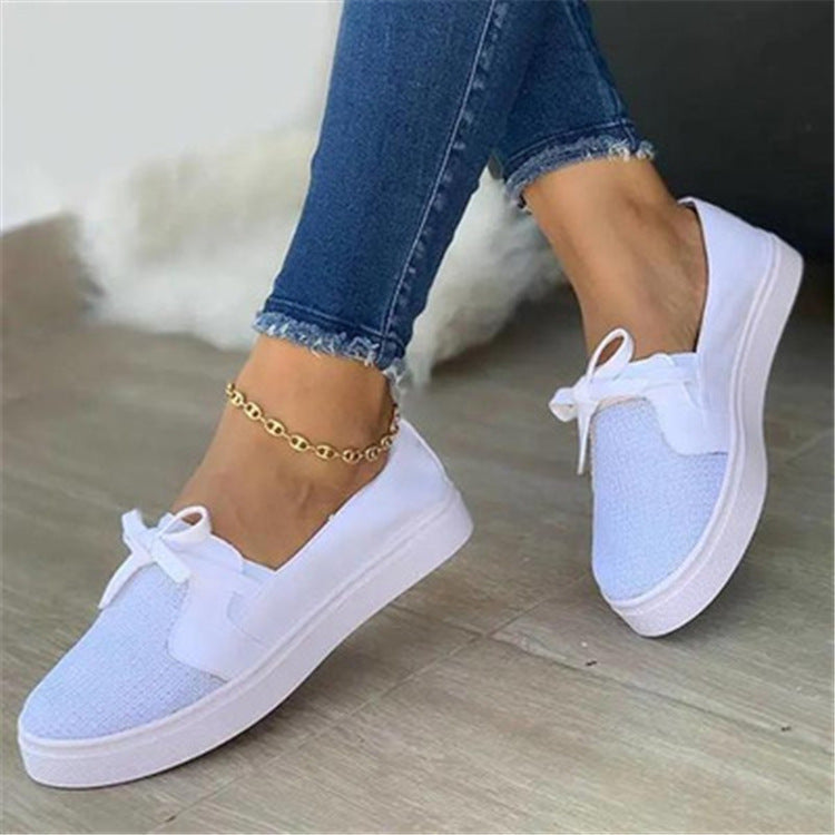 Women’s Canvas Flat Heel Sneakers