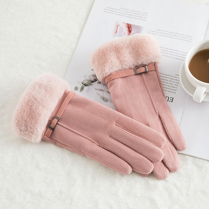 Women's Fleece-Lined Touch Screen Gloves