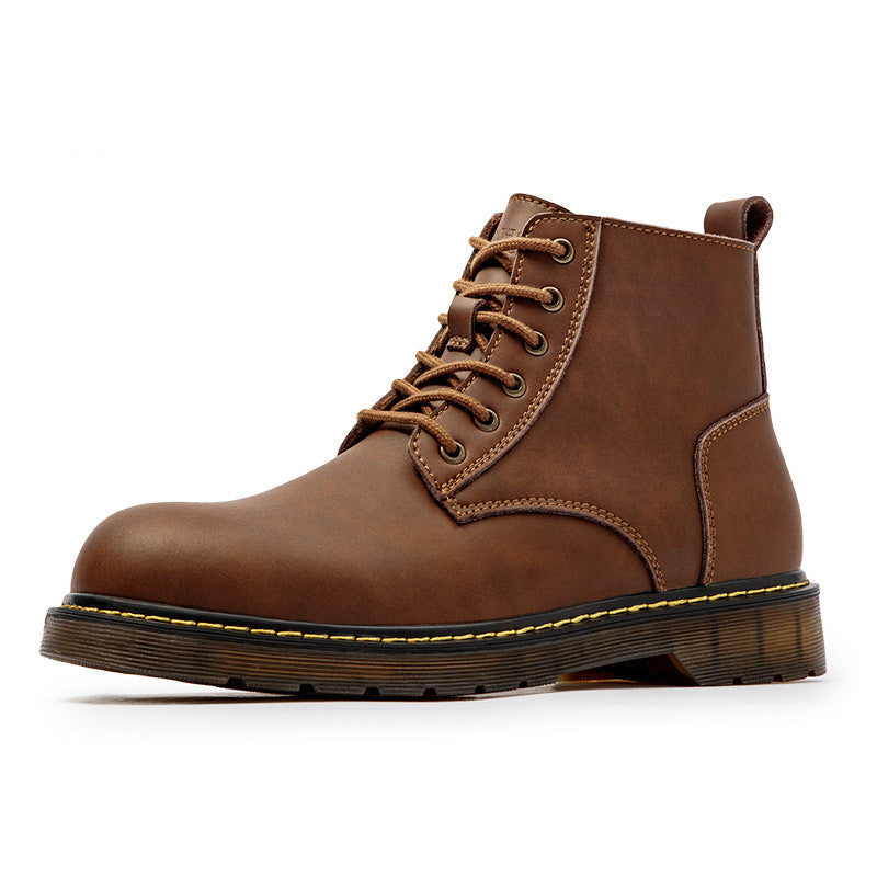 Men's Leather Doc Marten Boots - Wazzi's Wear