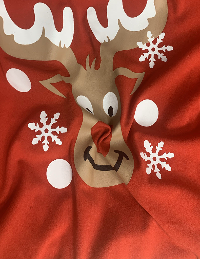 Women's Christmas Long-sleeved Dress Pleated