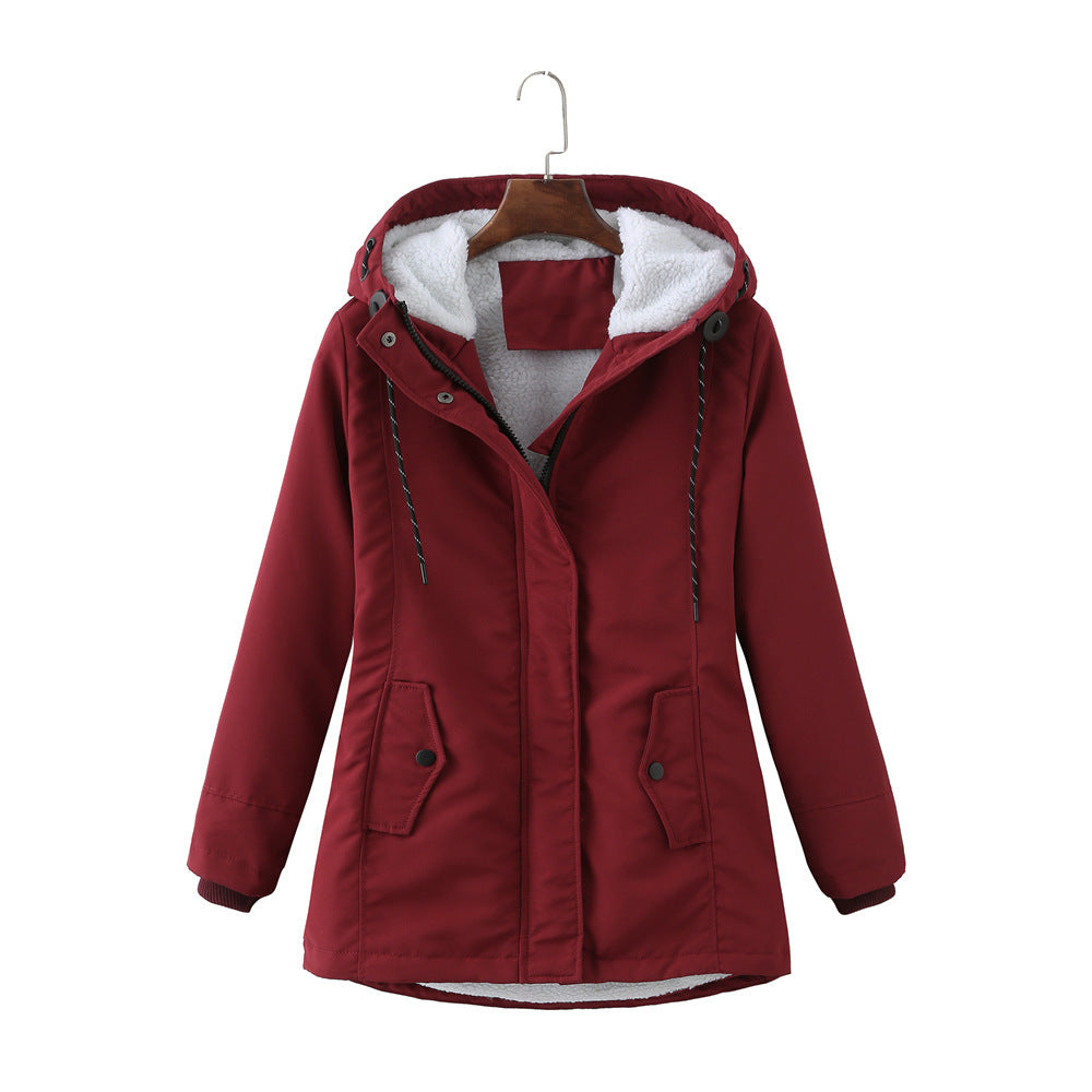 Women’s Warm Plush Hooded Jacket