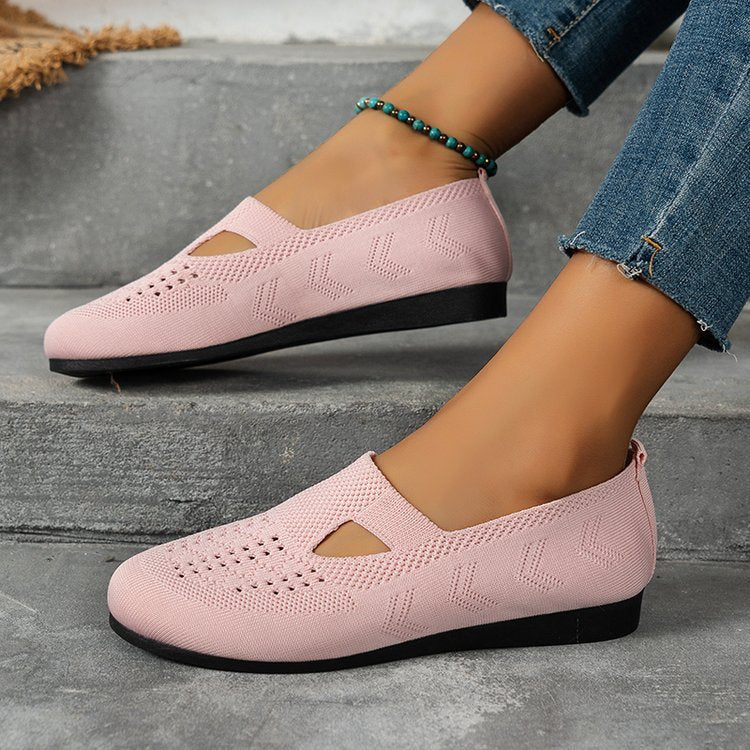 Women Light Breathable Slip-On Mesh Loafers