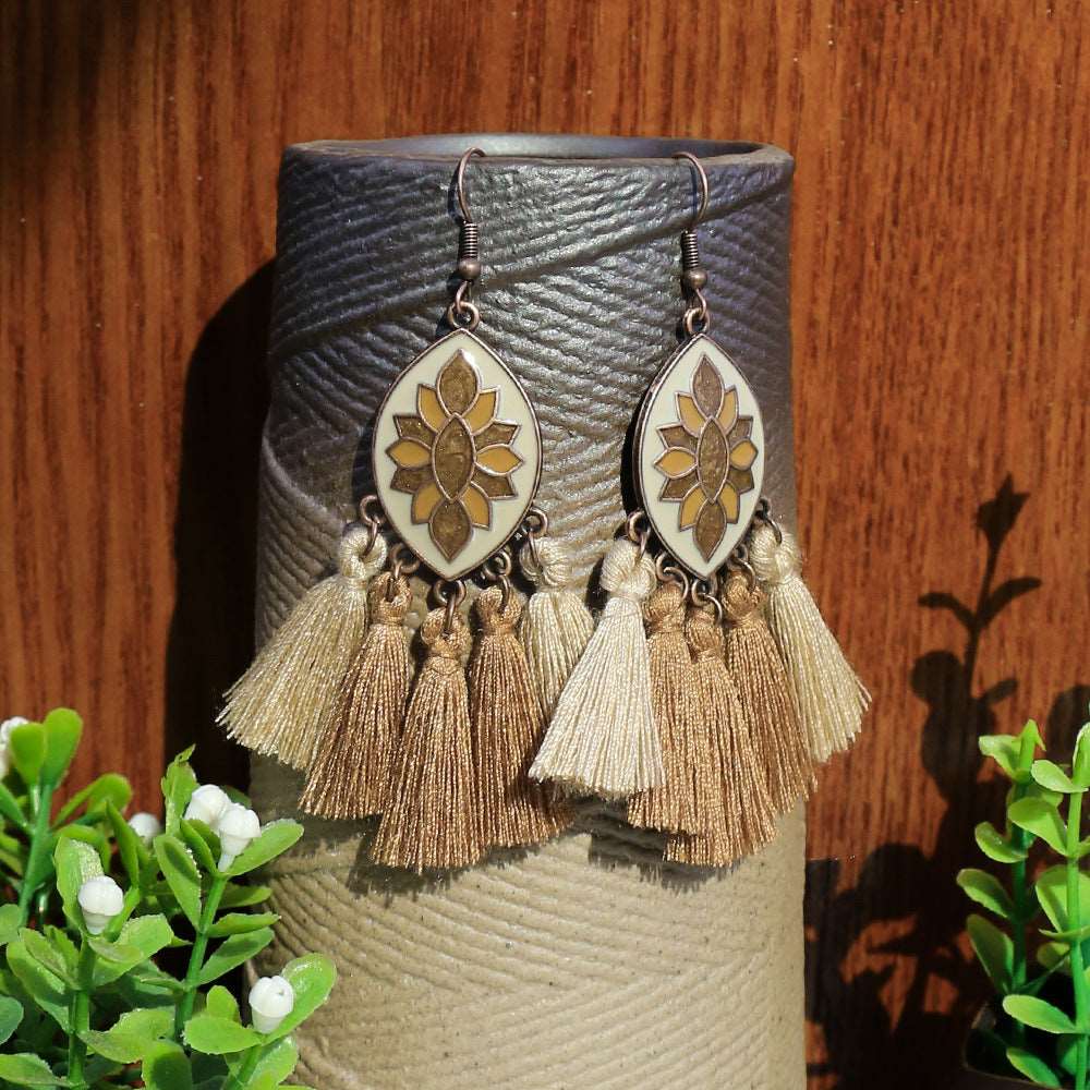 Bohemian Woven Earrings in 10 Styles - Wazzi's Wear