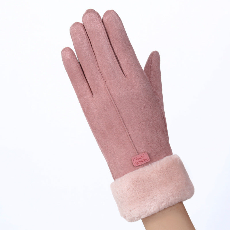 Women's Fleece-Lined Touch Screen Gloves