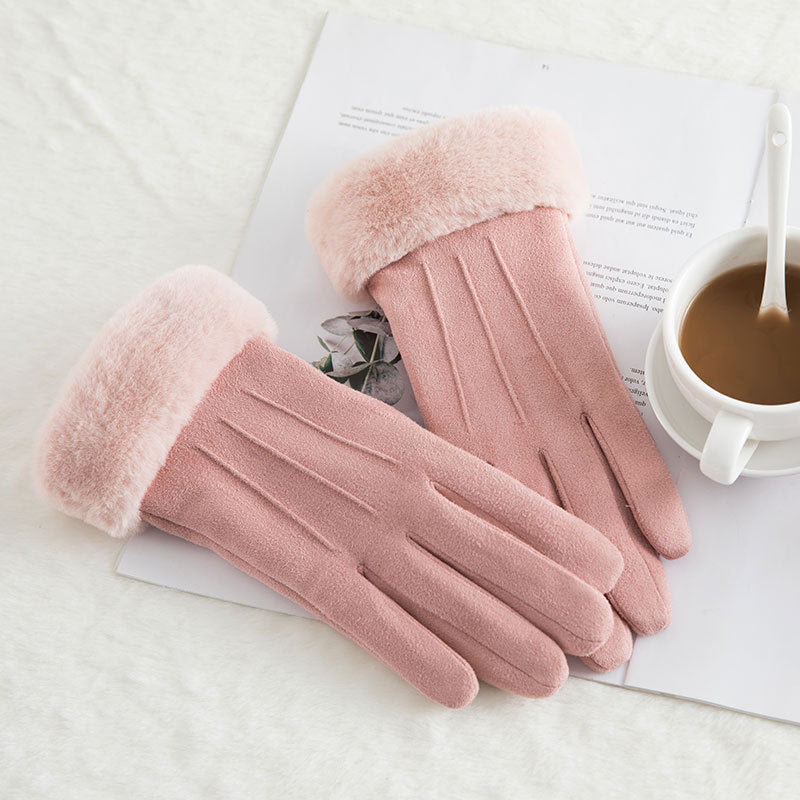 Women's Fleece-Lined Touch Screen Gloves