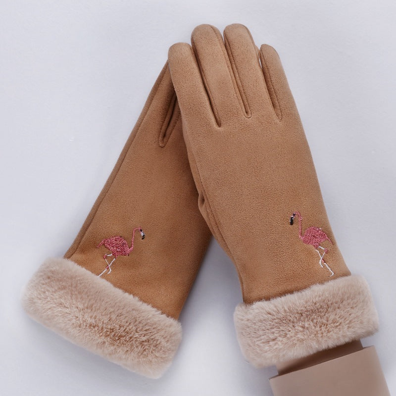 Women's Fleece-Lined Touch Screen Gloves