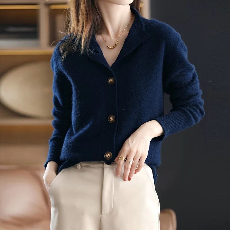 Women’s Knit Button Cardigan in 6 Colors S-2XL - Wazzi's Wear
