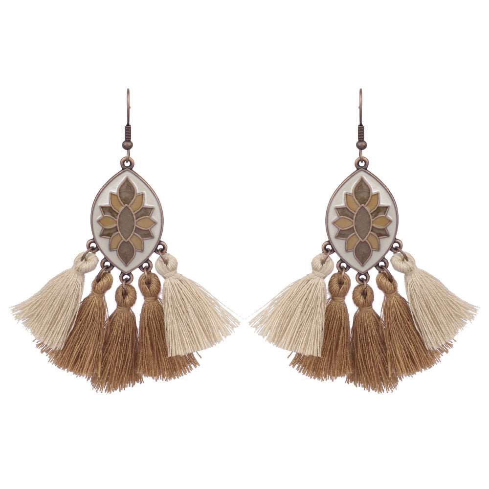 Bohemian Woven Earrings in 10 Styles - Wazzi's Wear