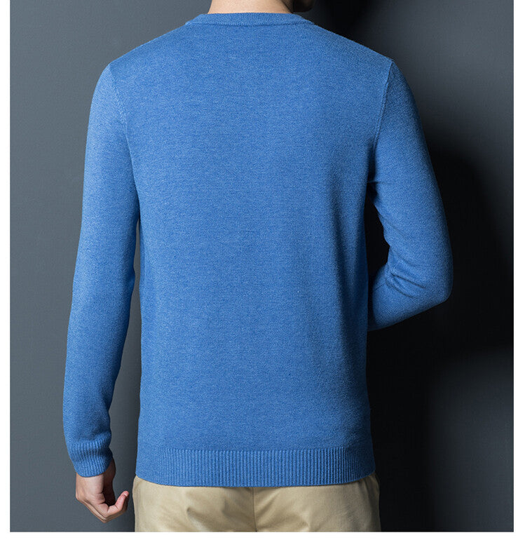 Men's Round Neck Thin Knitted Sweater