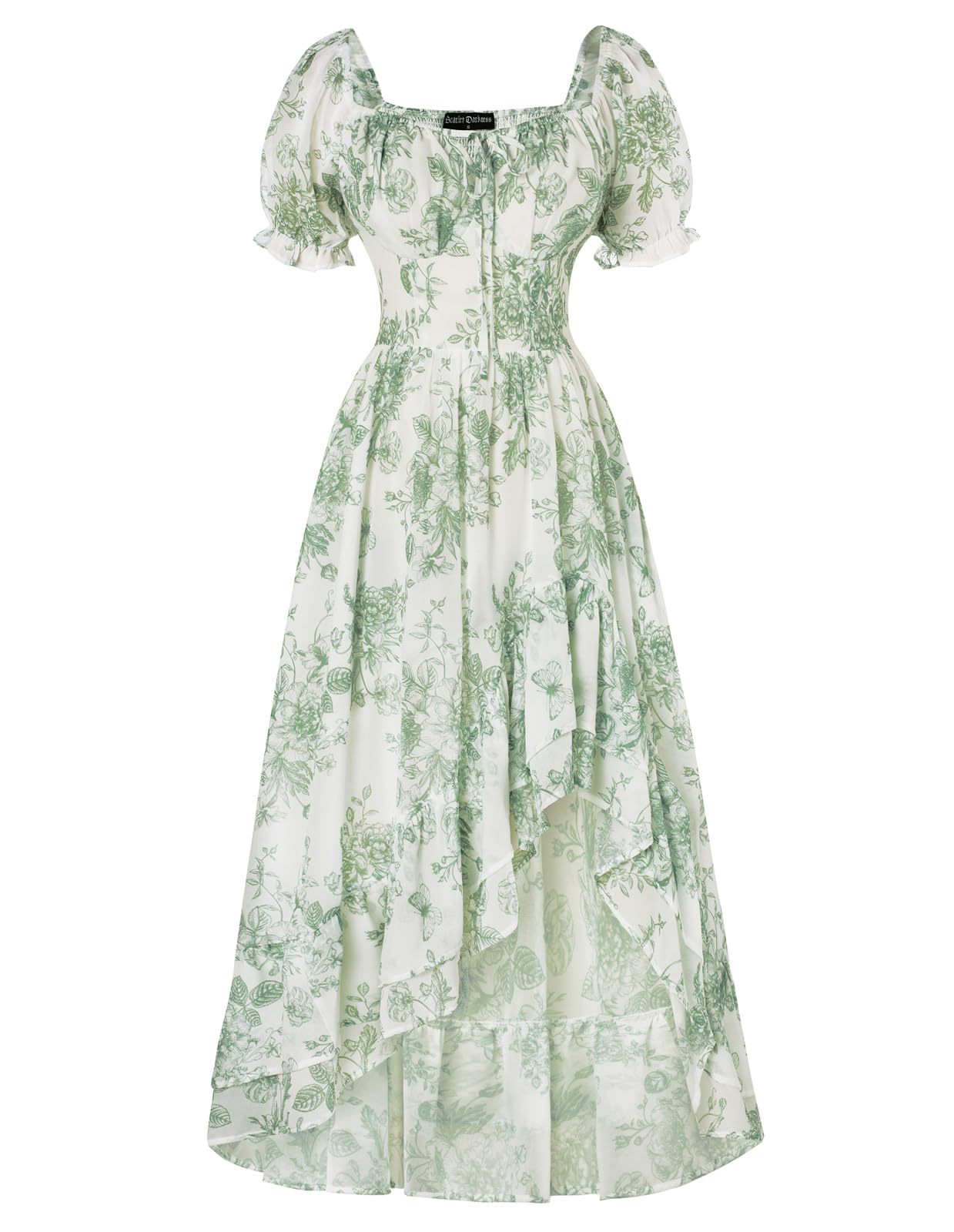 French-style Floral Print Slim-fit Slip Dress For Women