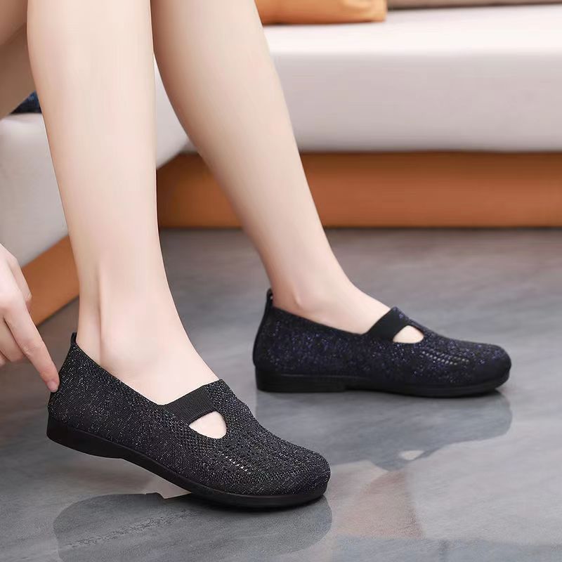 Women Light Breathable Slip-On Mesh Loafers